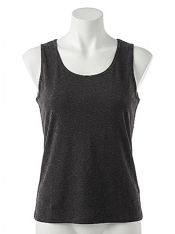 Angel Bra-Friendly Knit Tank Top in Brown (view 1)