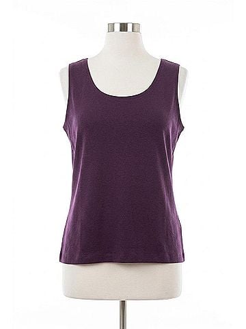 Angel Bra-Friendly Tank Top in Plum (view 1)
