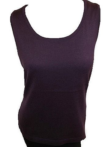 Angel Bra-Friendly Tank Top in Plum (view 2)