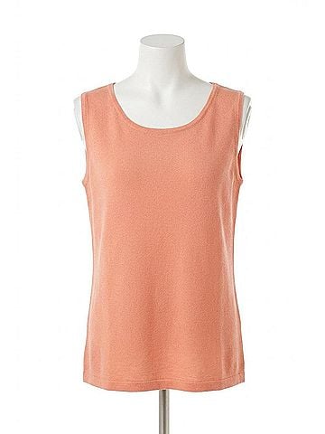 Angel Bra- Friendly Tank Top in Peach (view 1)