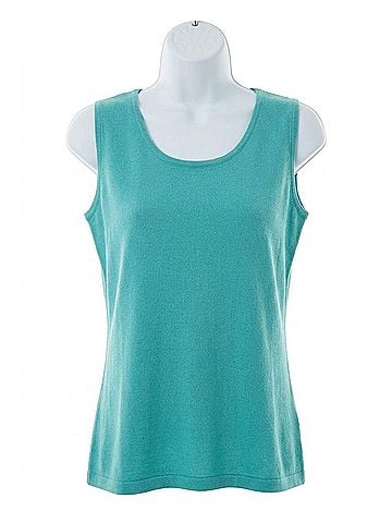Angel Bra- Friendly Tank Top in Aqua (view 1)