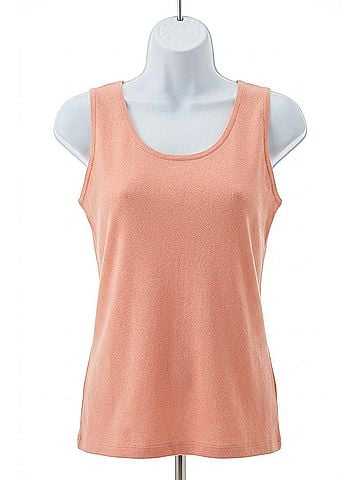 Angel Bra-Friendly Tank Top in Peach (view 1)