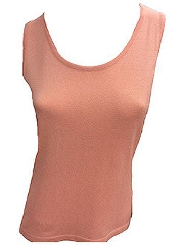 Angel Bra-Friendly Tank Top in Peach (view 2)