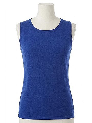 Angel Bra Friendly Tank Top in Cobalt (view 1)
