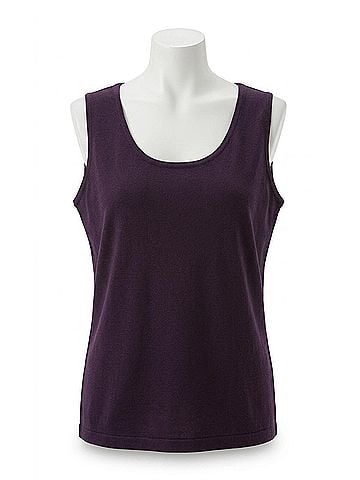 Angel Bra Friendly Tank Top in Plum (view 1)