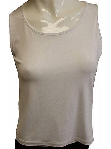 Angel Bra Friendly Tank Top in Ivory (view 2)