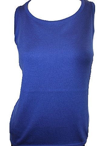 Angel Bra Friendly Tank Top in Cobalt (view 2)