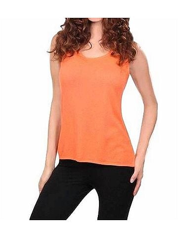 Angel Bra Friendly Tank Top in Orange (view 2)