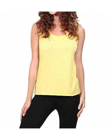 Angel Bra Friendly Tank Top in Yellow (view 2)