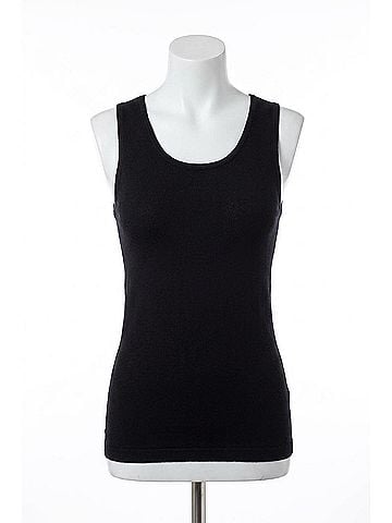 Angel Bra-Friendly Tank Top in Black (view 1)