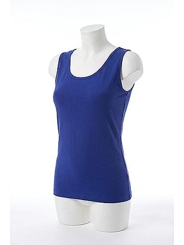 Angel Bra-Friendly Tank Top in Cobalt (view 1)
