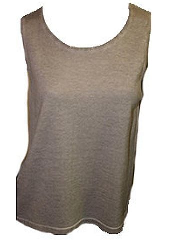 Angel Bra-Friendly Tank Top in Sand (view 2)