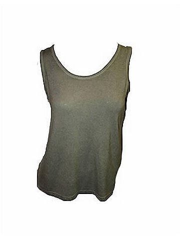 Angel Bra-Friendly Tank Top in Olive (view 2)