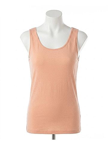 Angel Bra-Friendly Tank Top in Peach (view 1)