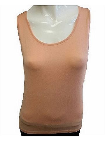 Angel Bra-Friendly Tank Top in Peach (view 2)