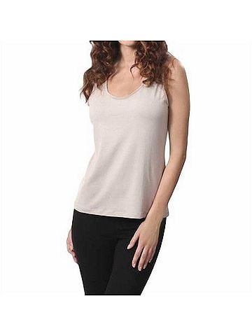 Angel Bra-Friendly Tank Top in Sand (view 2)