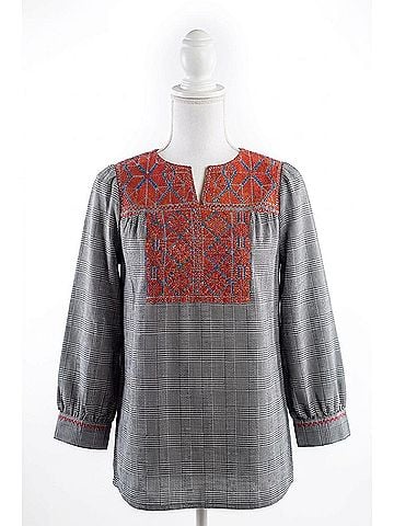 Layers Clothing Mabel Long Sleeve Top in Multi (view 1)
