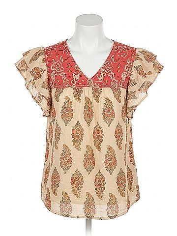 Layers Clothing Alura Cap Sleeve Top in Cream (view 1)