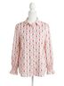Layers Clothing White Caroline Button Up Top in Nutcracker Size XS - photo 1