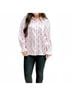 Layers Clothing White Caroline Button Up Top in Nutcracker Size XS - photo 2