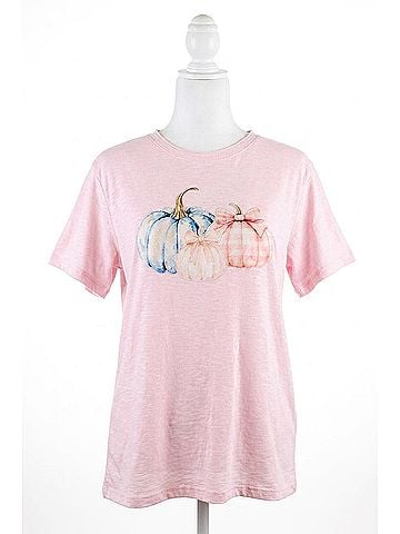 Layers Clothing Pumpkin Basic Tee in Pink (view 1)