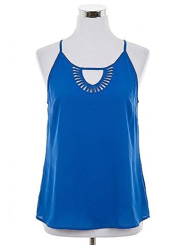 Entro Sleeveless Camisole Top in Royal Blue (view 1)