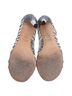Stuart Weitzman 100% Leather Gray Stuart Weitzman Loops Strappy Sandals in Grey Python-Embossed Leather Size EU 37 1/2 - photo 4
