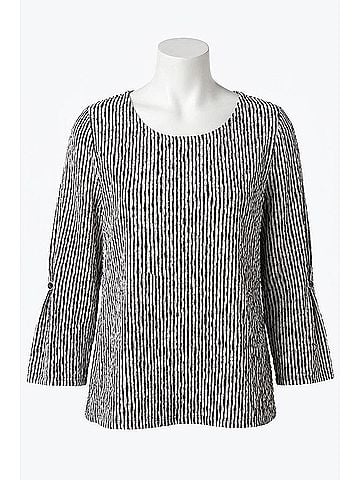 Habitat Daisy Dash Flounce Top in Black (view 1)