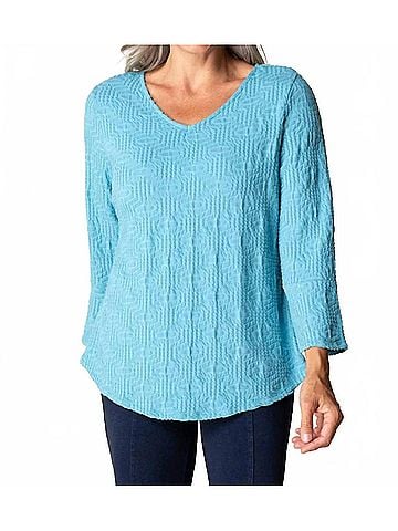 Habitat Sunburst Knit Swing Top in Dew Drop (view 2)