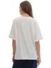 Entro White Wave Textured Short Sleeve Top in White Size S - photo 3