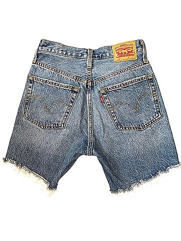 Levi's 501 mid-thigh color blow big horns Denim Shorts (view 2)