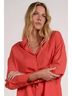 Elan Solid Red Collard Button Down Top in Red Size L - photo 4