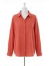 Elan Solid Red Collard Button Down Top in Red Size XS - photo 1