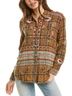 Johnny Was Plaid Brown Celeste Oversized Shirt in Plaid Size XL - photo 2