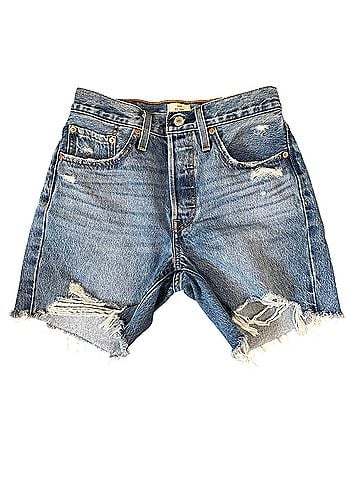 Levi's 501 mid-thigh color blow big horns Denim Shorts (view 1)