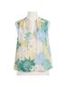 Elan Green Freida Printed Top in Green Size XS - photo 1