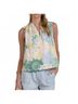 Elan Green Freida Printed Top in Green Size M - photo 2