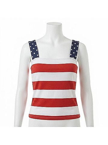 Kori America All-American Stars And Stripes Tank Top in Red (view 1)