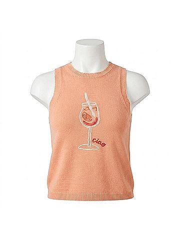 Marine Layer Marisol Sweater Tank in Aperol (view 1)