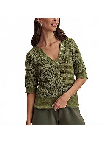 Varley Callie Knit Top in Olivine (view 2)