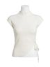 FRNCH Solid White Orionne Top in Cream Size M - photo 1