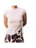 FRNCH Solid White Orionne Top in Cream Size M - photo 2