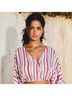 Dress Forum Stripes Red Multi Stripe Blouse in Red Size S - photo 2