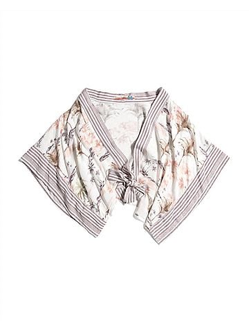 Vintage Havana Bolero Jacket in Ivory,Brown,Pink (view 1)