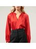 Sugarlips Solid Red Forever Mine Satin Top in Red Size S - photo 4