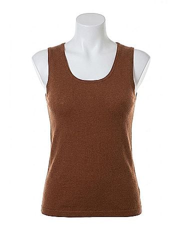 Angel Bra Friendly Tank Top in Cognac (view 1)