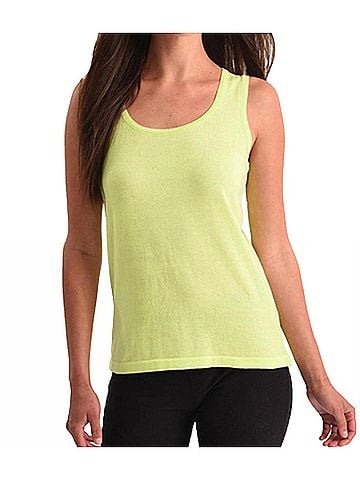 Angel Bra-Friendly Tank Top in Lime (view 2)