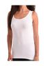 Angel Solid White Bra-Friendly Tank Top in White Size M - photo 2