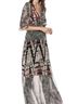 BCBGMAXAZRIA 100% Polyester Print Black White Red Brown Tan Gray Casual Dress Size S - photo 1