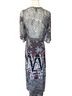 BCBGMAXAZRIA 100% Polyester Print Black White Red Brown Tan Gray Casual Dress Size S - photo 2